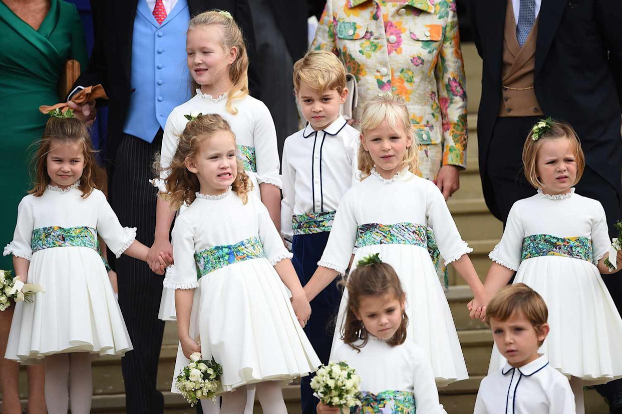 The Queen's great-grandchildren at Princess Eugenie and Jack Brooksbank's weddingCredit: Shutterstock