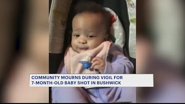 News 12 | Brooklyn | Family, community members hold prayer service to honor 7-month-old girl killed by stray bullet in Bushwick