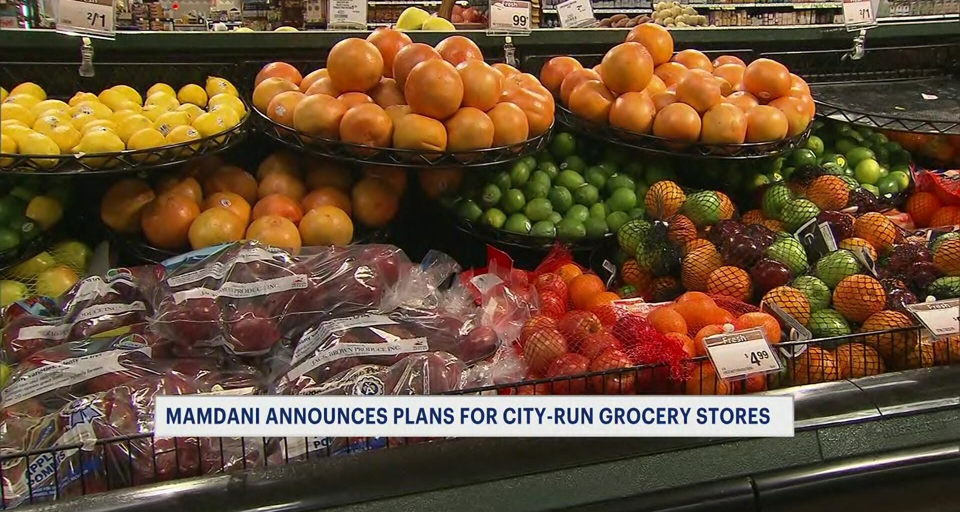 News 12 | Brooklyn | Mamdani Announces Plans For 5 City Run Grocery Stores