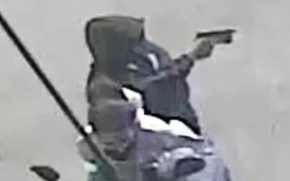 Footage shows two men on a moped and one pulls out a gun in the shooting of a baby in New York City