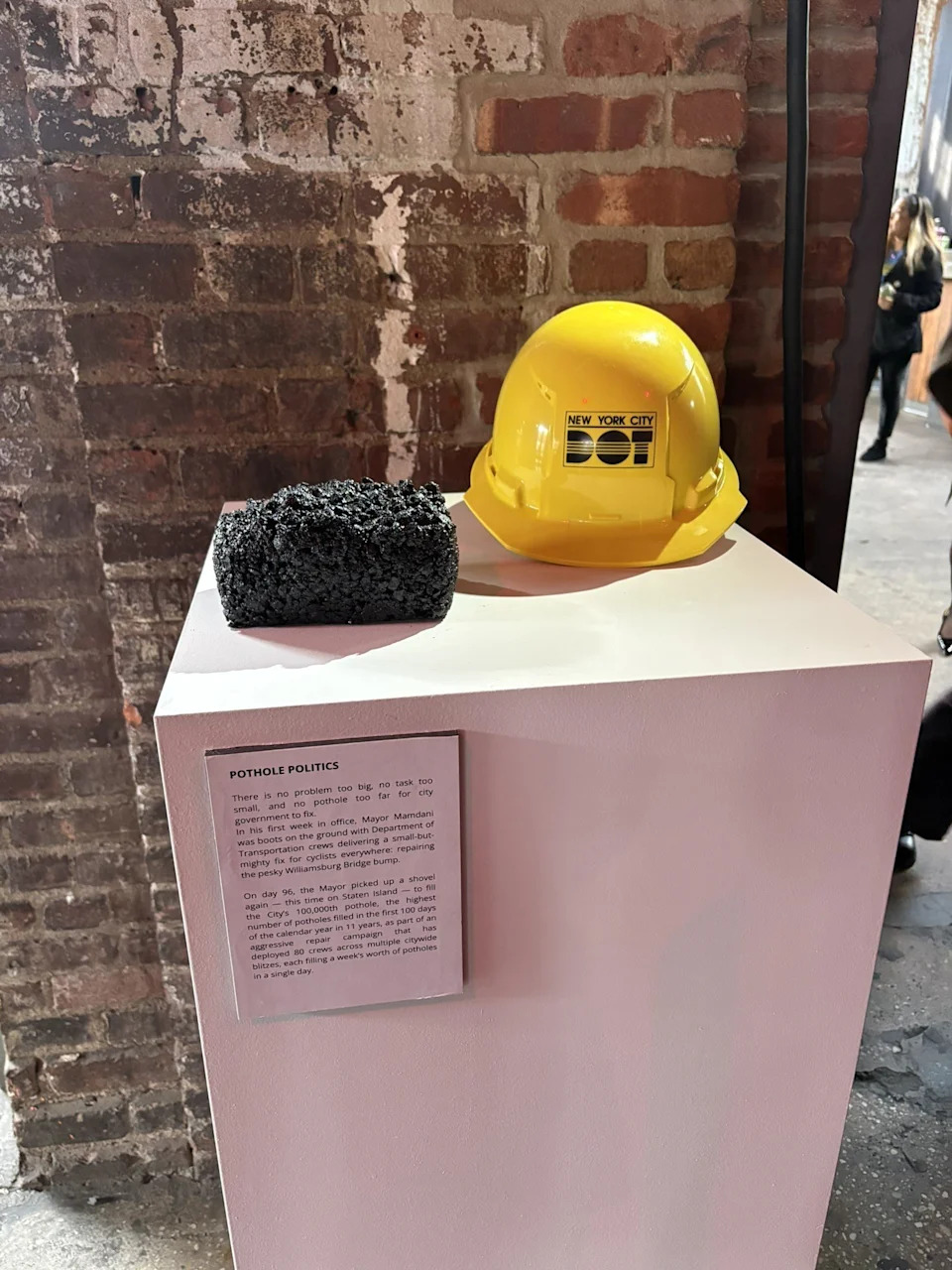 The city’s push to fill more than 100,000 potholes in 100 days became the clearest symbol of Mamdani’s early governing approach. Photo courtesy of Allaire Conte.