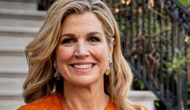 Historic pearl brooch, bold colors and diplomatic fashion moments