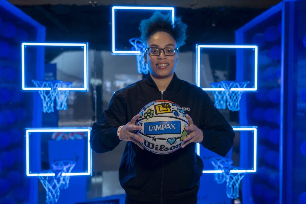 Tampax spotlights all-star athlete lineup led by Olivia Miles, bringing "Queen's Court" fan experience to women's basketball's biggest moments