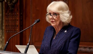 Queen Camilla Wore the Diamond Britannia Brooch in New York City