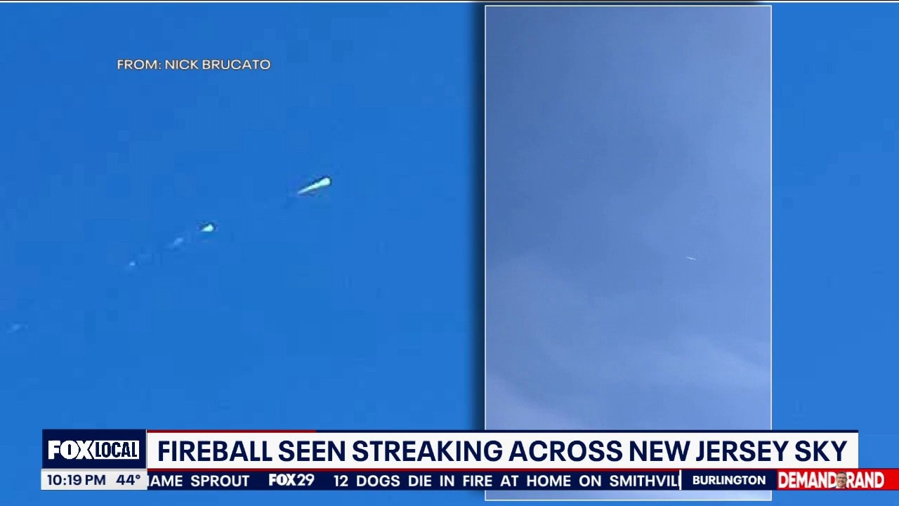Watch: Fireball spotted across New Jersey sky
