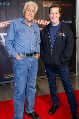 Jay Leno and Jeff DunhamCredit: Kayla DeLaura/Getty