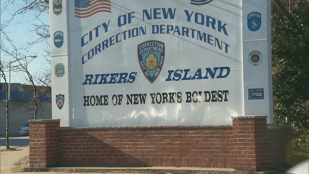 A sign for Rikers Island in New York City. (CNN)