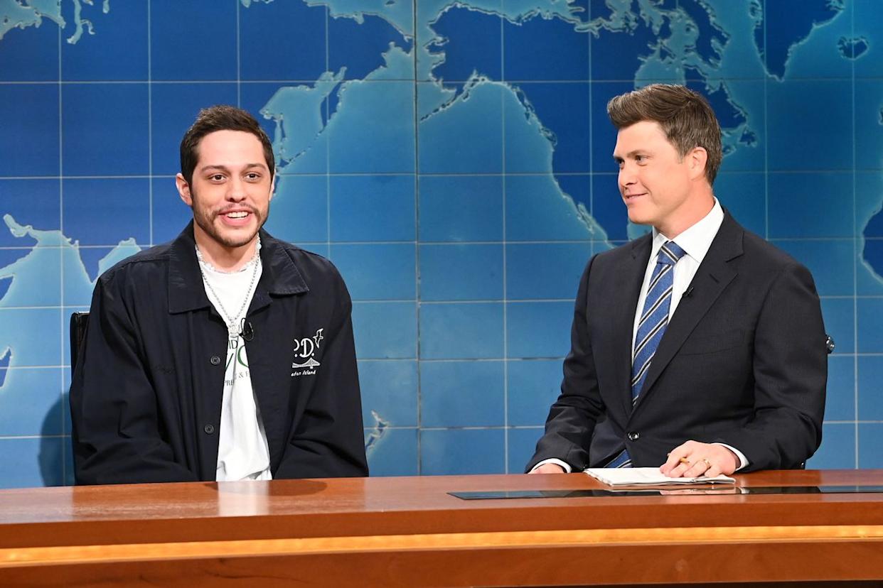 Pete Davidson and Colin Jost on 'Saturday Night Live' in 2022Credit: Will Heath/NBC/NBCU Photo Bank via Getty