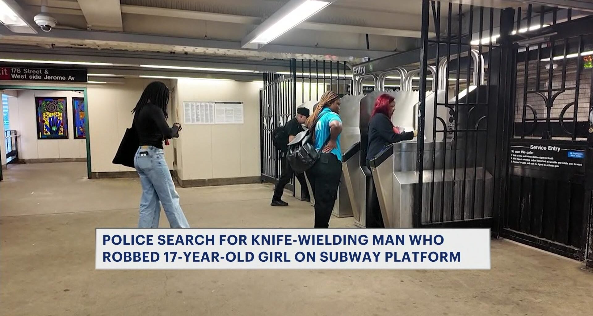News 12 | Bronx | Police Search For Man Who Robbed A 17 Year Old Girl On Subway Platform At Knifepoint