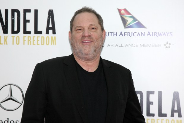 In this Nov. 14, 2013, file photo, producer Harvey Weinstein attends the New York premiere of "Mandela: Long Walk To Freedom" in New York. (Photo by Andy Kropa/Invision/AP, File)