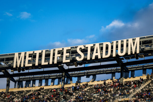 A view of the logo at MetLife Stadium. Photo: Rusty Jones/AP