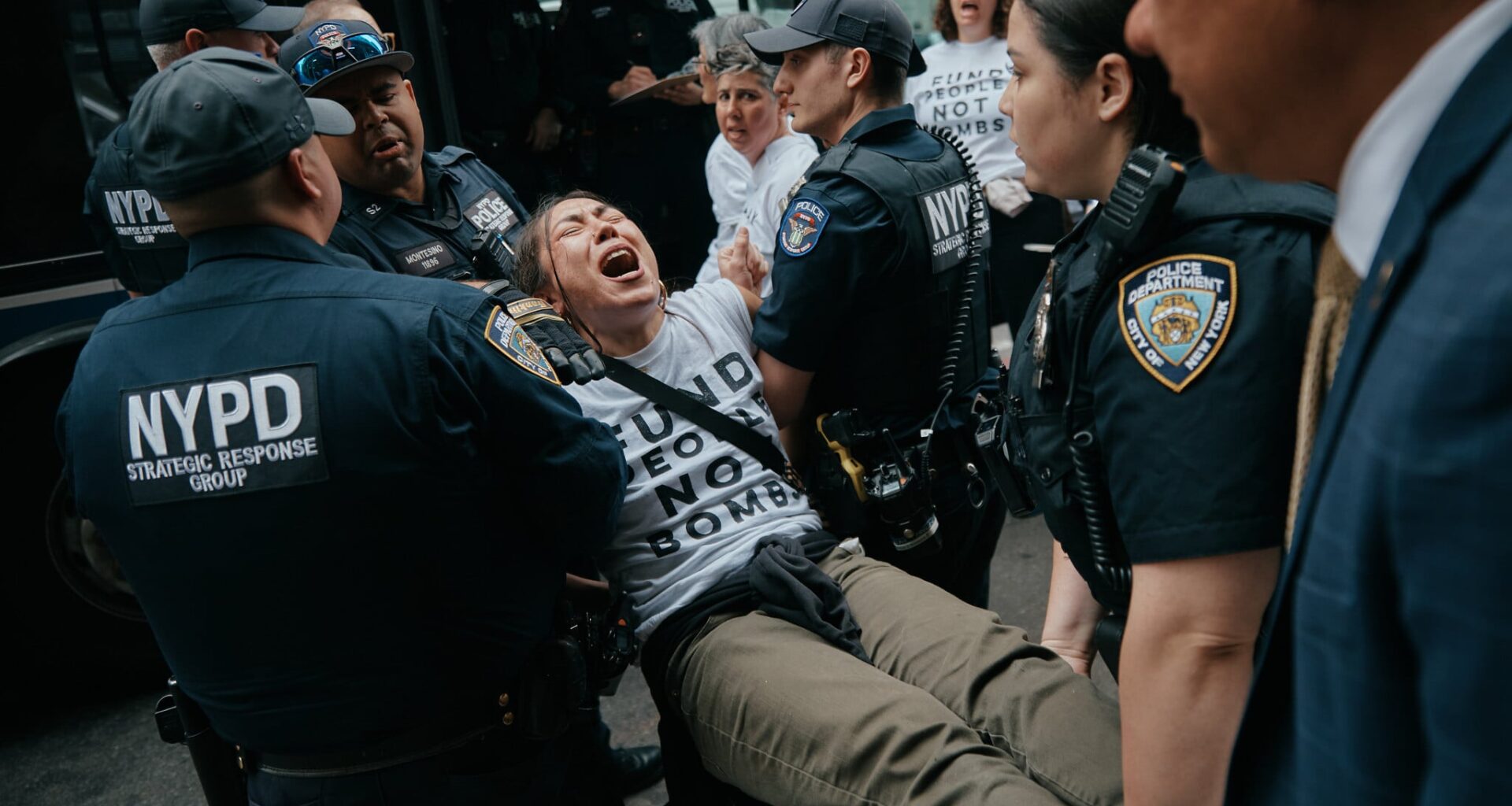Dozens arrested at anti-Israel protest in NYC calling to block sale of US bombs