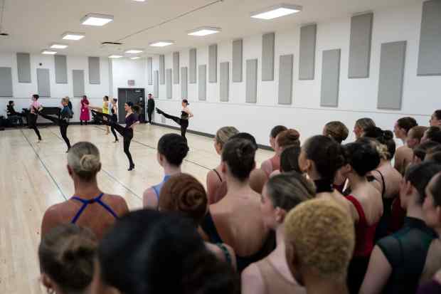 Dancers audition for the Radio City Rockettes at Radio City Music Hall in New York, on Wednesday, April 22, 2026. (AP Photo/Yuki Iwamura)