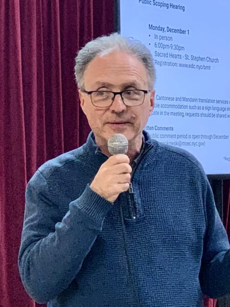 Randy Gordon, President of the Columbia Street Waterfront Association. Photo: Mary Frost, Brooklyn Eagle