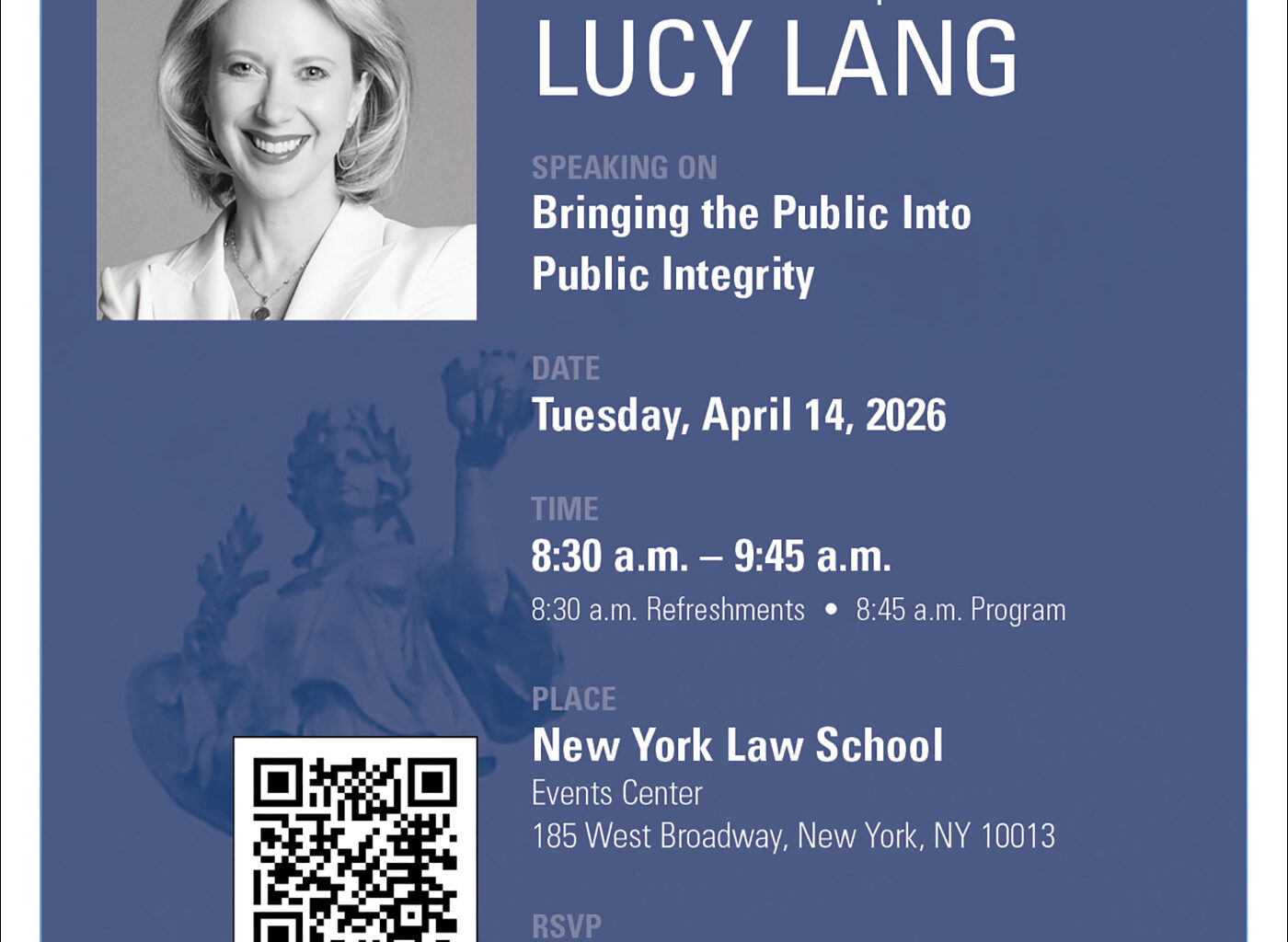 LIVESTREAM: 203rd CityLaw Breakfast featuring New York State Inspector General Lucy Lang