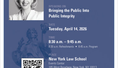 LIVESTREAM: 203rd CityLaw Breakfast featuring New York State Inspector General Lucy Lang