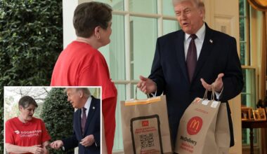 Trump tips DoorDash driver $100 for McDonald's delivery at Oval Office