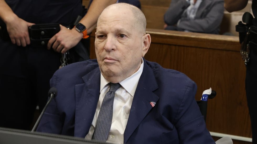 Harvey Weinstein appears in court for a pre-trial hearing, Thursday, March 19, 2026, in New York.