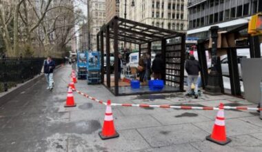 Tribeca Citizen | Deliverista hub on Broadway is under construction