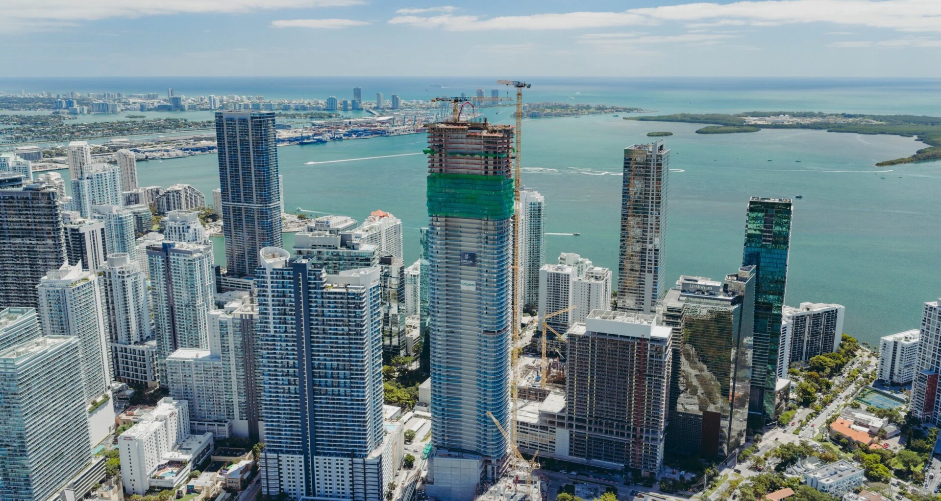 Cipriani Residences Miami Rises to Become The Tallest Residential Tower South of Manhattan Passing 872 Feet — PROFILEmiami South Florida Real Estate and Lifestyle