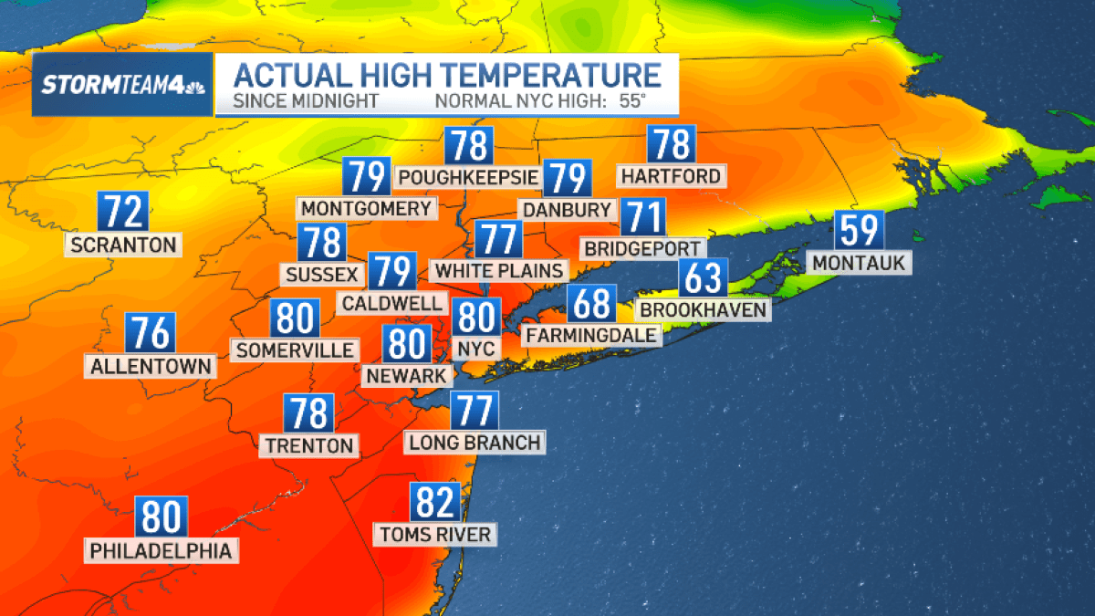 Central Park finished a March weather trend not seen since 1869 – NBC New York