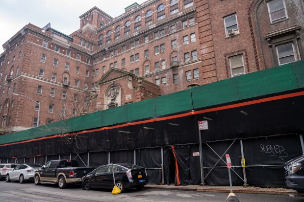 A Department of Homeless Services Shelter at 400 E. 30th St. in Manhattan is pictured on Friday, March 26, 2021. (Theodore Parisienne for New York Daily News)