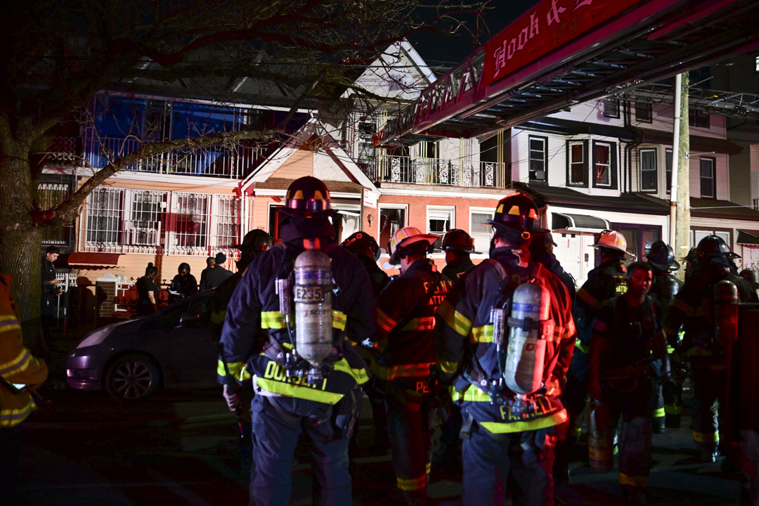 Two firefighters injured, 12 people displaced by Flatbush house fire • Brooklyn Paper
