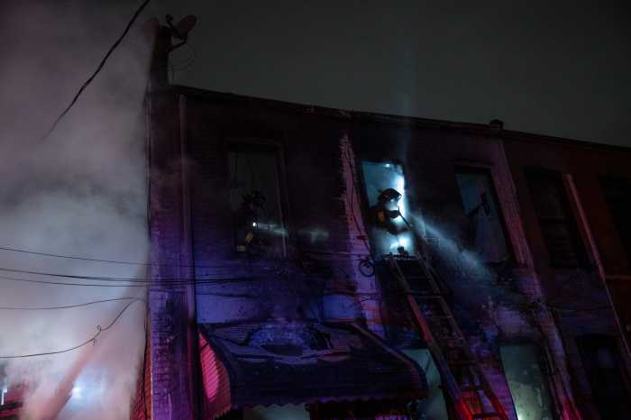 firefighter in window