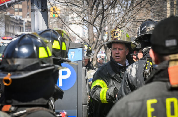 A three-alarm fire broke out at 5311 Fort Hamilton Parkway at 1:45 p.m. on Sunday, Apr 12, 2026. The fire was confined to a clothing store that was packed to the ceiling with boxes of merchandise. A person was arrested by Fire Marshals near the scene a short time later on suspicion of arson.