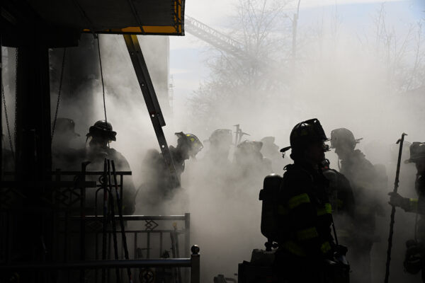 A three-alarm fire broke out at 5311 Fort Hamilton Parkway at 1:45 p.m. on Sunday, Apr 12, 2026. The fire was confined to a clothing store that was packed to the ceiling with boxes of merchandise. A person was arrested by Fire Marshals near the scene a short time later on suspicion of arson.