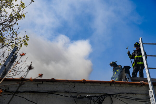 A three-alarm fire broke out at 5311 Fort Hamilton Parkway at 1:45 p.m. on Sunday, Apr 12, 2026. The fire was confined to a clothing store that was packed to the ceiling with boxes of merchandise. A person was arrested by Fire Marshals near the scene a short time later on suspicion of arson.