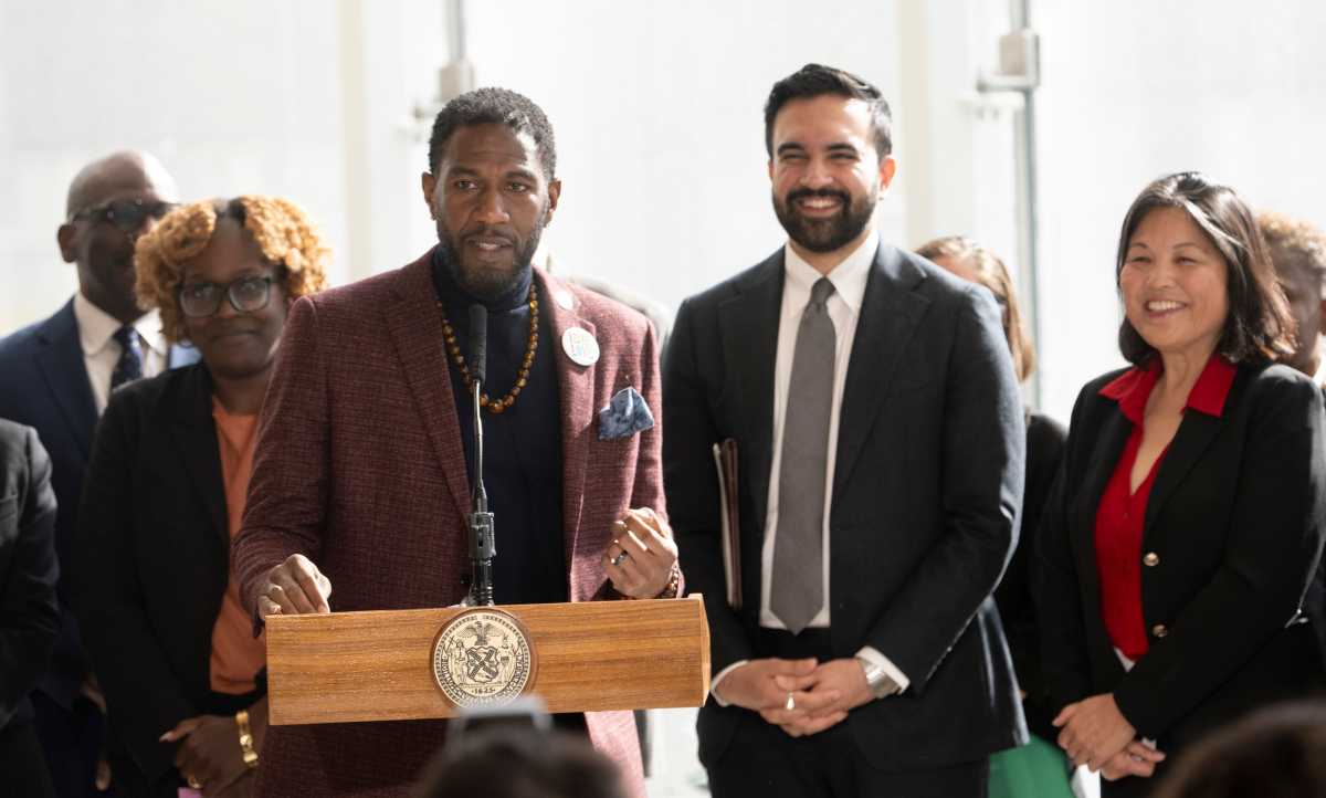 public advocate jumaane williams with mayor zohran mamdani speaking about affordability
