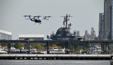 Joby Electric Air Taxi Makes First West Side Test Flight — Touches Down at Hudson River Heliport