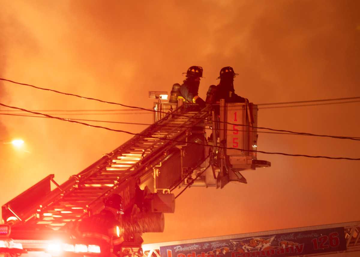 Queens domestic dispute ends with massive explosion that sent cops flying through the air