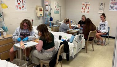 nursing students training