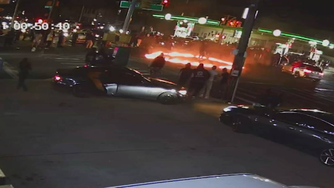NYPD probes reckless driving, fire at Queens car gathering
