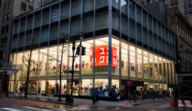 Uniqlo on Manhattan's Fifth Avenue by Bryant Park.