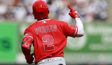 Yankees pitchers tormented by Oswald Peraza, Mike Trout again as Angels slug their way to series split – Troy Record