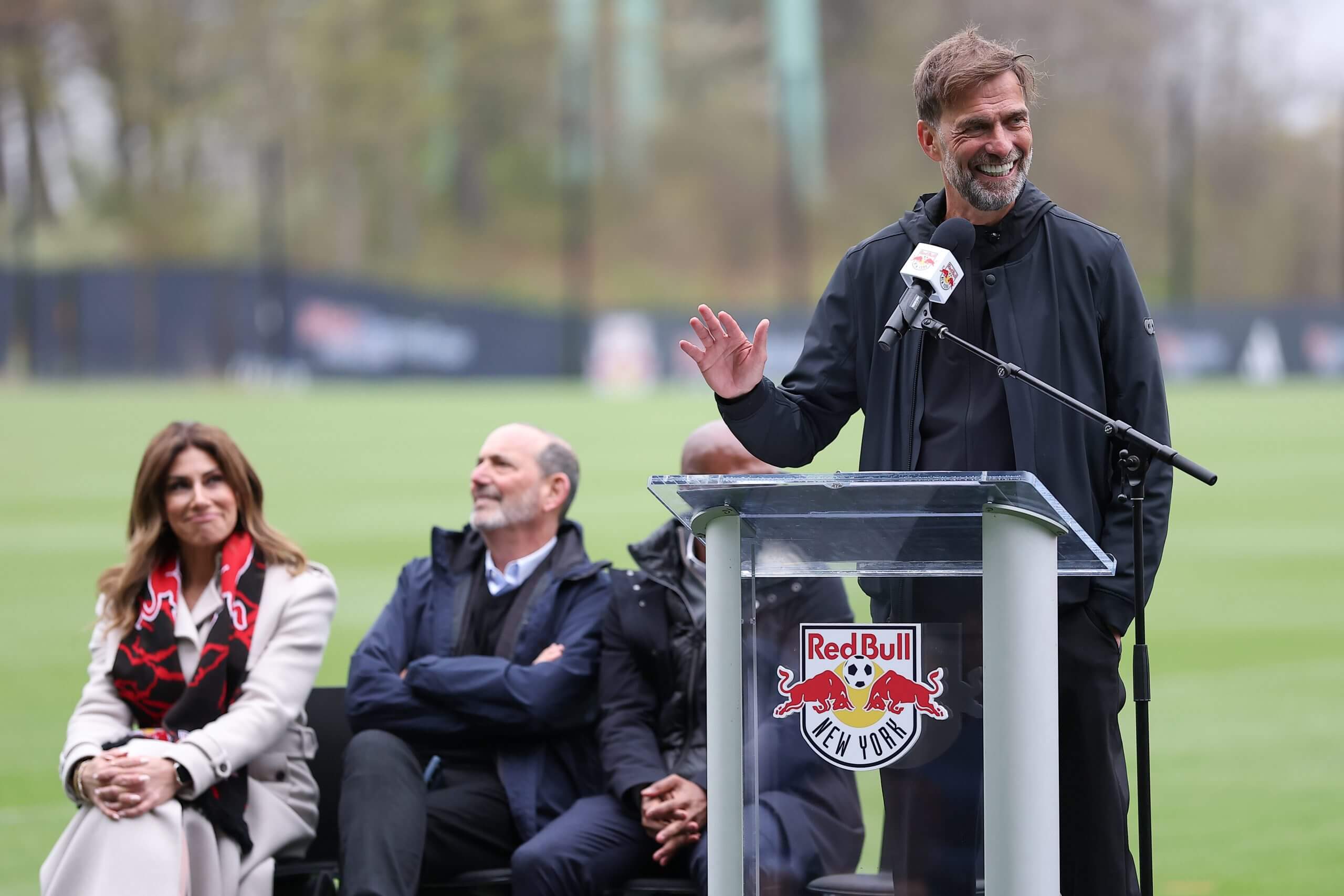 Jurgen Klopp at the opening of the RBNY training facility
