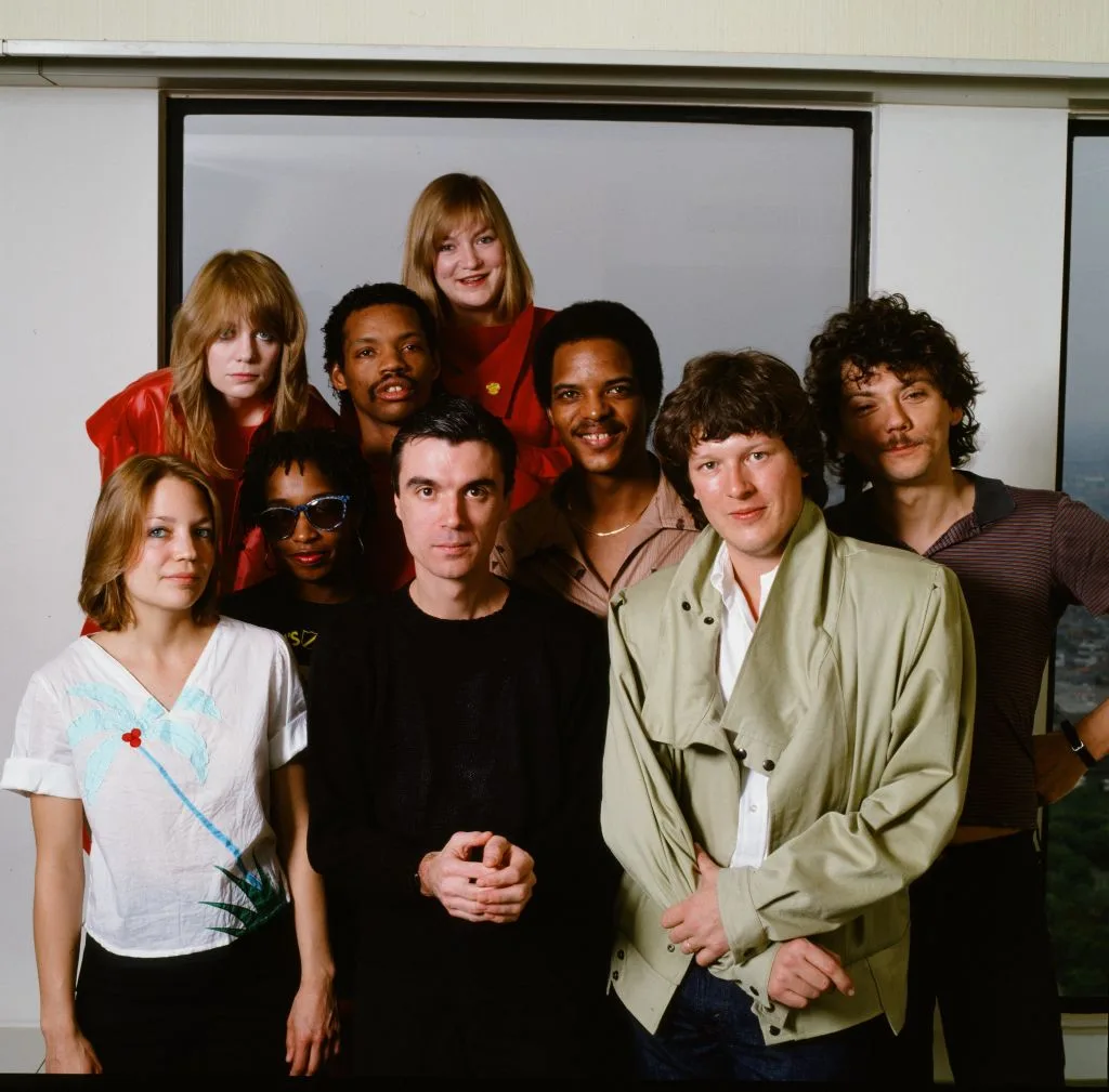 Talking Heads group portrait for Music Life magazine, April 1982, Tokyo, Japan