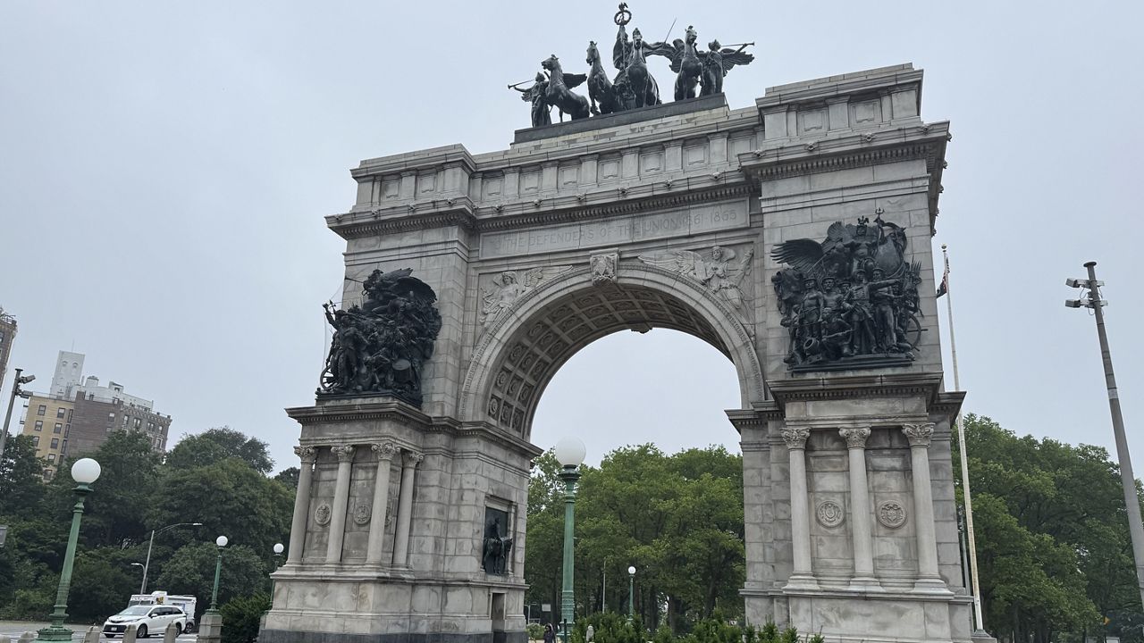 The Soldiers' and Sailors' Memorial Arch. (Spectrum News NY1/Roger Clark)