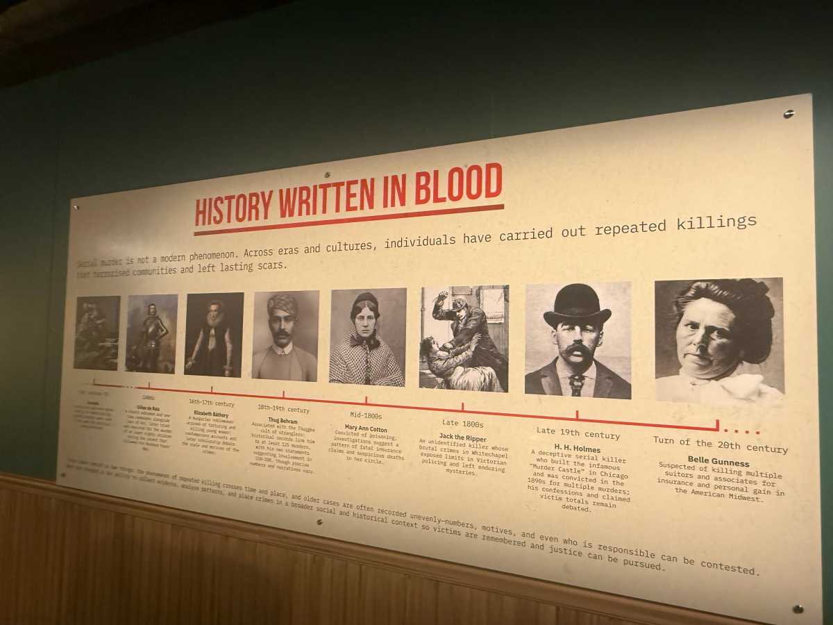 A exhibit in Mind of a Serial Killer.