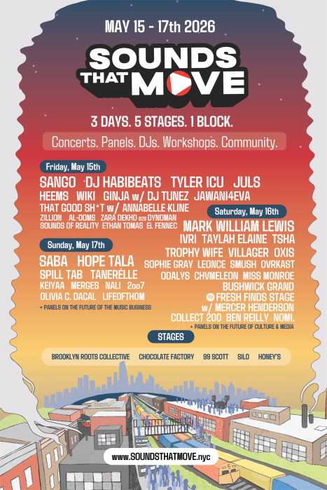 lineup for sounds that move