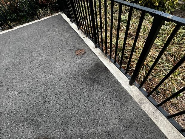 The 15-year-old victim was shot in the chest inside the Nautilus Playground at Roy Wilkins Park near Baisley and Merrick Blvds. in South Jamaica on Thursday, April 16, 2026. (Julian Roberts-Grmela / New York Daily News)