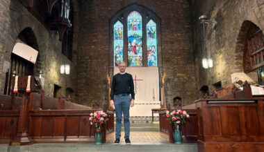 Rev. Kurt Gerhard stands inside Christ Church Bronxville, located just a few miles outside the Bronx in New York City. Credit: Lauren Dalban/Inside Climate News