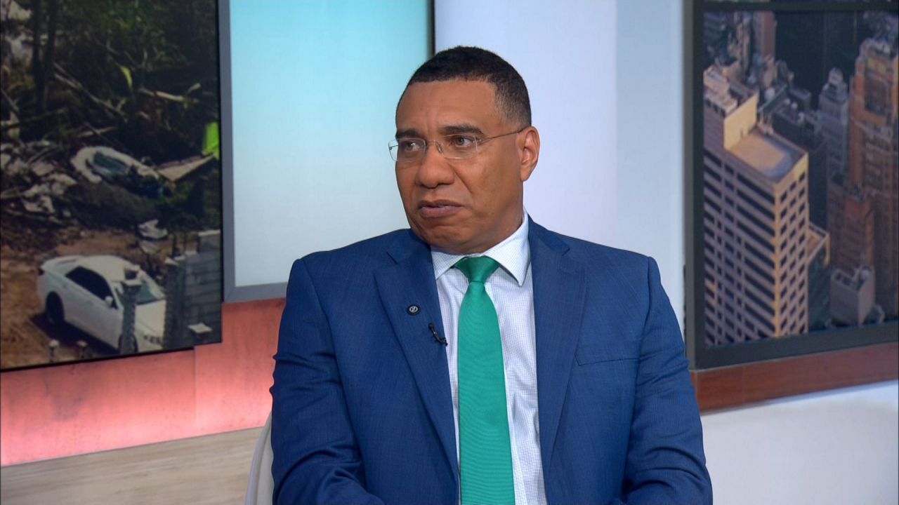 Jamaican PM Andrew Holness on impact of Hurricane Melissa