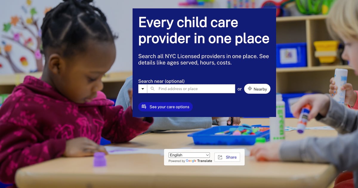 NYC launches ‘Child Care Hub,’ one-stop search tool for families