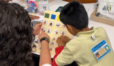 The rooms contain equipment like swings, trampolines and exercise balls to help children feel more regulated in order to learn. (Spectrum News NY1)