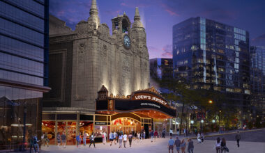 On April 6, the historic Loew’s Jersey Theatre released new architectural renderings and designs that highlight the venue’s transformation into a year-round hub for entertainment. - PROVIDED BY OTJ ARCHITECTURES