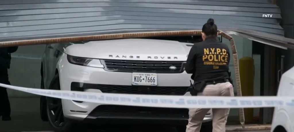 A Manhattan parking attendant dropped a gate onto a Range Rover mid heist and stopped three luxury car thefts single handedly